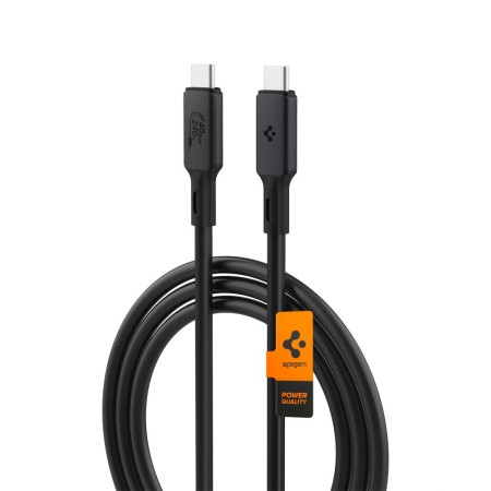 Cablu de Incarcare Type-C la Type-C, 1.2m- Spigen Arcwire (PB2203) - Black