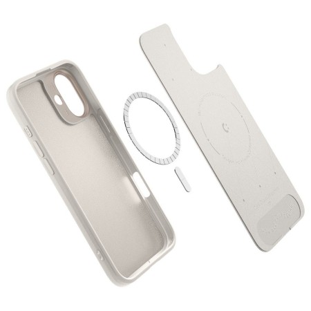 Husa pentru iPhone 16 - Spigen Cyrill Kajuk MagSafe - Cream