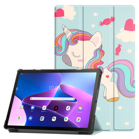 Husa Tableta pentru iPad Air 13 (2024) - Microfibra, Auto Sleep/Wake, Protectie Antisoc, Unicorn