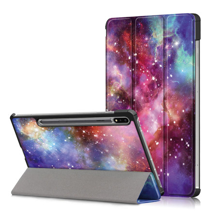 Husa Tableta pentru iPad Pro 11 (2024) - Microfibra, Auto Sleep/Wake, Protectie Antisoc, Galaxy