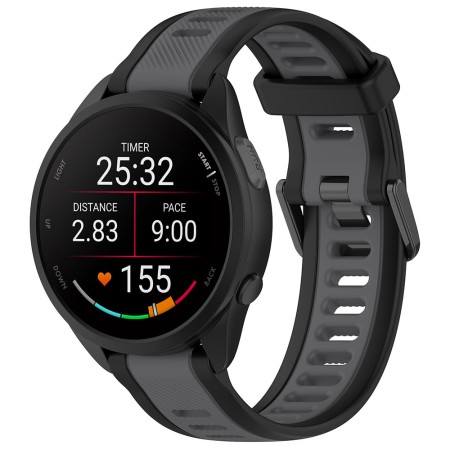 Curea pentru Samsung Galaxy Watch 4/5/Active 2, Huawei Watch GT 3 (42mm)/GT 3 Pro (43mm) - Techsuit Watchband (W053) - Gray