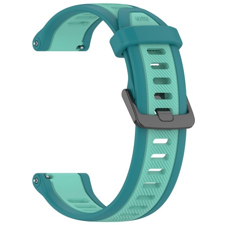 Curea pentru Samsung Galaxy Watch 4/5/Active 2, Huawei Watch GT 3 (42mm)/GT 3 Pro (43mm) - Techsuit Watchband (W053) - Teal Blue