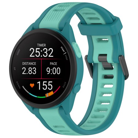 Curea pentru Samsung Galaxy Watch 4/5/Active 2, Huawei Watch GT 3 (42mm)/GT 3 Pro (43mm) - Techsuit Watchband (W053) - Teal Blue