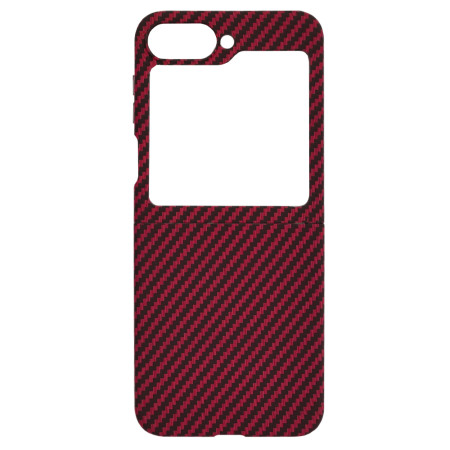 Husa pentru Samsung Galaxy Z Flip 6 - CarbonFiber Slim - Red