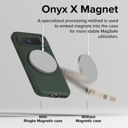 Husa pentru Google Pixel 9 Pro - Ringke Onyx MagSafe - Dark Green