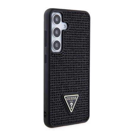 Husa pentru Samsung Galaxy S24 Plus - Guess Rhinestone Triangle (GUHCS24MHDGPPK) - Black