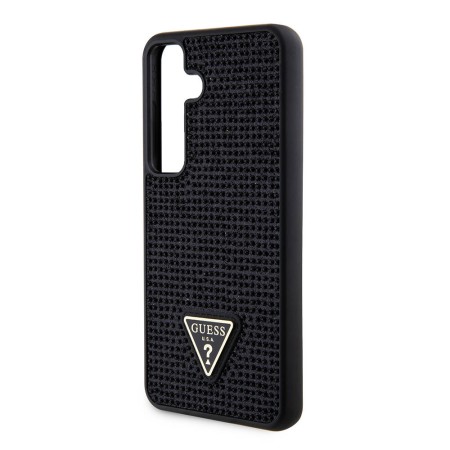 Husa pentru Samsung Galaxy S24 Plus - Guess Rhinestone Triangle (GUHCS24MHDGPPK) - Black