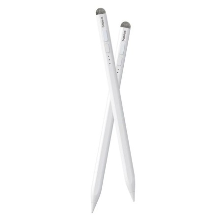 Stylus Pen Baseus pentru Apple, Type-C, Indicator LED, Replaceable Tip - Baseus (P80015802213-01) - Moon White