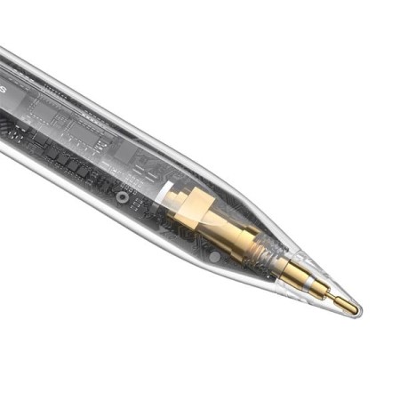 Stylus Pen Baseus pentru Apple, Type-C, Indicator LED, Replaceable Tip - Baseus (P80015802213-01) - Moon White